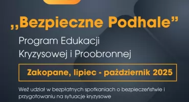 Plecak 72h. Kolejne spotkanie w ramach projektu „Bezpieczne Podhale”