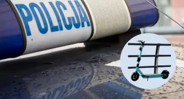 Nietrzeźwi turyści na hulajnogach.