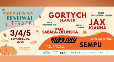 Nowy Targ zaprasza na Jesienny Festiwal Literacki 2025