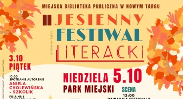 2. Jesienny Festiwal Literacki w Nowym Targu 