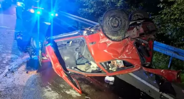 Bukowina Tatrzańska: policja podaje informacje o nocnym wypadku na ulicy Długiej