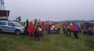 Całonocne poszukiwania w Pieniążkowicach zakończone szczęśliwie