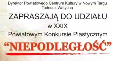 „Niepodległość” oczami młodych – rusza powiatowy konkurs plastyczny