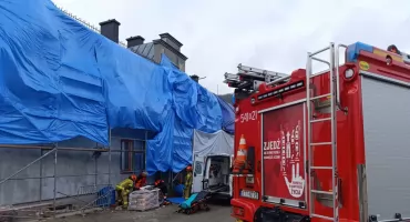 Upadek z wysokości na budowie w Zakopanem