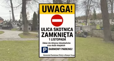 Zmiana organizacji ruchu w Nowym Targu na 1 listopada 2025 roku