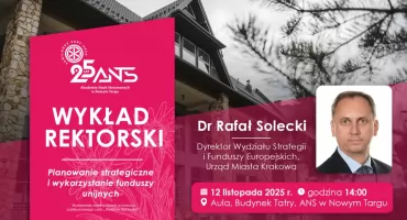 Wykład rektorski w ANS w Nowym Targu 