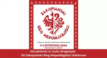Ważne zmiany w organizacji ruchu - Zakopane przygotowuje się do Biegu Niepodległości 