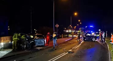 Groźne zderzenie czterech samochodów - krok od tragedii