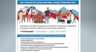 Bezpłatne badania i konsultacje lekarskie podczas Dni Otwartych POZ w Kościelisku