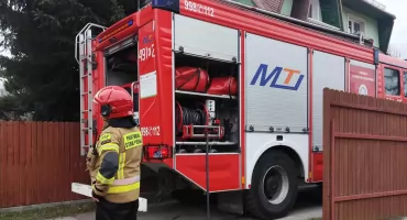 Groźny pożar sadzy w kominie w Zubrzycy Górnej