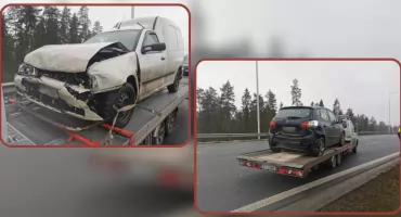 Dwie osoby poszkodowane po zderzeniu samochodów w Nowym Targu