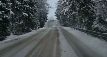 Trudne warunki na drogach Podhala - intensywne opady śniegu