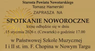 Spotkanie Noworoczne Starosty Nowotarskiego w Nowym Targu