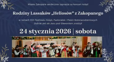 Festiwal Kolęd w Zakopanem - koncert rodziny Lassaków Heliosów