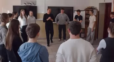 Piotr Cyrwus poprowadził warsztaty teatralne na Orawie