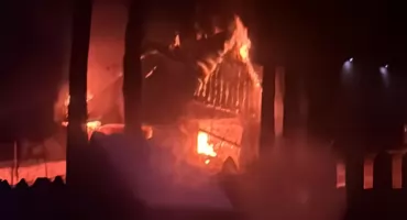 Pożar drewnianego budynku gospodarczego w Ratułowie