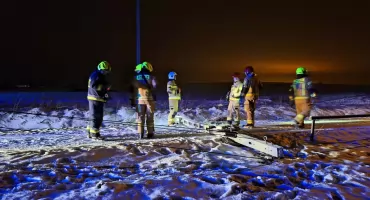 Staranował słup w Waksmundzie