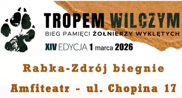 Bieg Pamięci Żołnierzy Wyklętych w Rabce-Zdroju - symboliczne 1963 metry pamięci