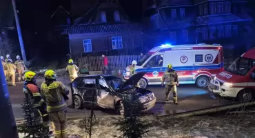 Policja podaje - nietrzeźwy kierujący zatrzymany po nocnej kolizji w gminie Poronin