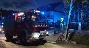 Interwencja strażaków w Falsztynie - pożar sadzy w budynku mieszkalnym