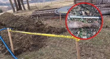 Pocisk moździerzowy znaleziony w Maruszynie. Na miejscu policja i saperzy