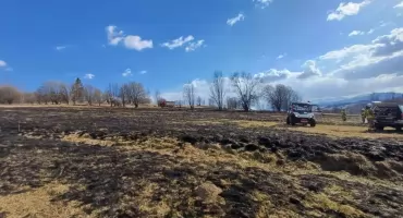 Rozległy pożar traw w Chochołowie