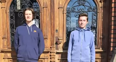 Filip Kubiak i Igor Rogus - uczniowie I LO w Nowym Targu w finale Olimpiady o Diamentowy Indeks AGH