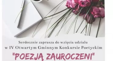 Rusza konkurs „Poezją zauroczeni” dla mieszkańców gminy Nowy Targ