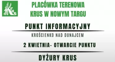 KRUS bliżej mieszkańców. Punkt informacyjny w Krościenku nad Dunajcem
