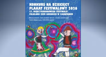 Dzieci zaprojektują plakat dla Festiwalu Folkloru w Zakopanem. Ruszył ogólnopolski konkurs