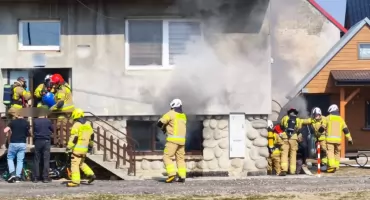 Pożar w Czarnym Dunajcu. Szybka akcja strażaków