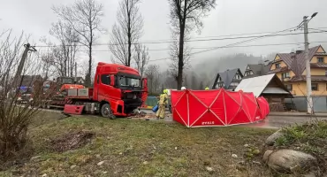 Wypadek w Zakopanem zakończony śmiercią młodego mieszkańca Poronina
