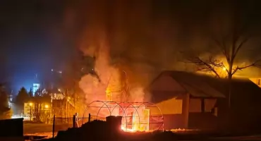 Pożar śmieci w Pieniążkowicach