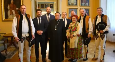 Samorządowcy z powiatu tatrzańskiego z wizytą u metropolity krakowskiego kard. Grzegorza Rysia