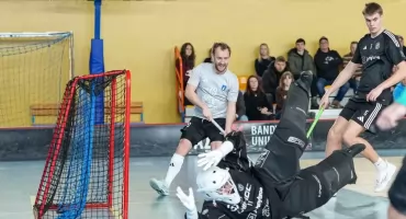 Przed meczem Szarotka Nowy Targ - Floorball Team Regen Poznań