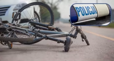  Niebezpieczny upadek obywatelki Ukrainy w Zakopanem. Rowerzystka była nietrzeźwa