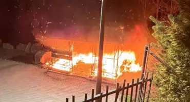 Pożar budynku gospodarczego w Kościelisku