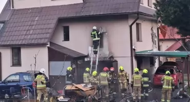 Rodzina z Nowego Targu straciła część dobytku w pożarze - trwa zbiórka na odbudowę domu