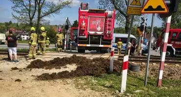 Policja podała wstępnie przyczynę zdarzenia na przejeździe kolejowym w Szaflarach