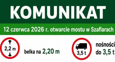  Most w Szaflarach znów otwarty. Kierowców czekają jednak nowe ograniczenia przejazdu.