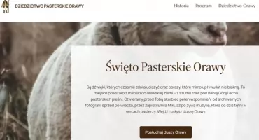 Nowa strona internetowa na jubileuszowe Święto Pasterskie - Orawa gromadzi swoje dziedzictwo w jednym miejscu