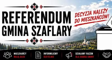 Mieszkańcy gminy Szaflary mogą zdecydować o losie wójta Rafała Szkaradzińskiego - komitet referendalny zainicjował procedurę referendum 