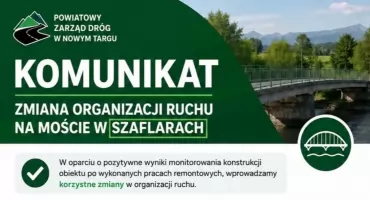 Zmiany na moście w Szaflarach. Kierowcy mogą przejechać wyższymi pojazdami
