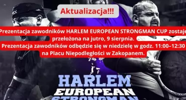 Harlem European Strongman Cup w Zakopanem. Czołowi siłacze zmierzą się na Placu Niepodległości