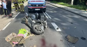 Dwa zdarzenia z udziałem motocyklistów na Podhalu. Jeden kierujący trafił do szpitala