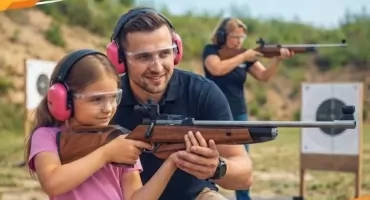 Rodzinne zawody strzeleckie w Skawie z okazji 60-lecia Koła Łowieckiego Knieja