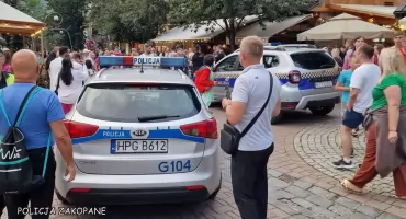 Pijani turyści interweniujący policji. W Zakopanem posypały się mandaty
