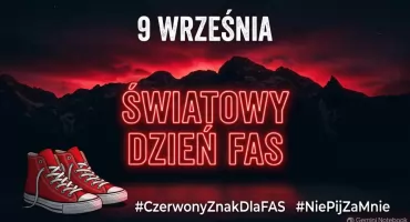 Zakopane świeci na czerwono - lokalne instytucje łączą siły w ogólnopolskiej akcji z okazji Światowego Dnia FAS