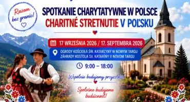 Zaproszenia na spotkanie charytatywne w ogrodach przy kościele św. Katarzyny w Nowym Targu
