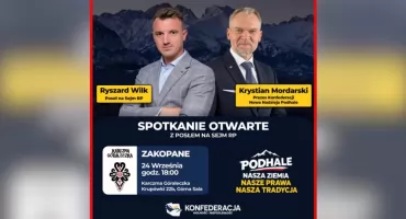 „Prawo śniegu”, konie do Morskiego Oka i przyszłość Podhala. W Zakopanem odbędzie się spotkanie z mieszkańcami